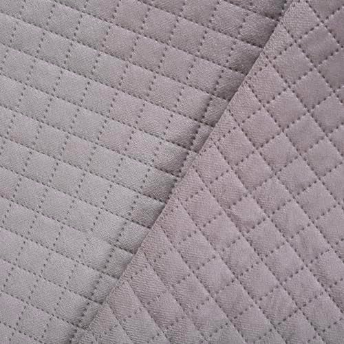 STITCHNEST 3 Seater Quilted Velvet Sofa Cover with Tassels | Elegant Grey Sofa Protector for Living Room | Soft, Washable | Perfect for Enhancing Living Room Interiors - Image 4