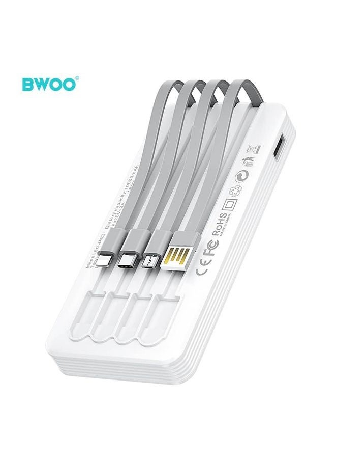 بوو بنك الطاقة BO-P63 (10000) مللي أمبير في الساعة مع شاشة LED، نحيف وخفيف الوزن، بطارية عالية السعة 10000 مللي أمبير في الساعة، شاشة طاقة LED، نمط شحن ذكي وآمن. - Image 1