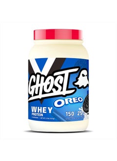 Whey Protein Powder, Oreo - 2LB Tub, 25G of Protein - Cookies & Cream Flavored Isolate, Concentrate & Hydrolyzed Whey Protein Blend - Post Workout Shakes