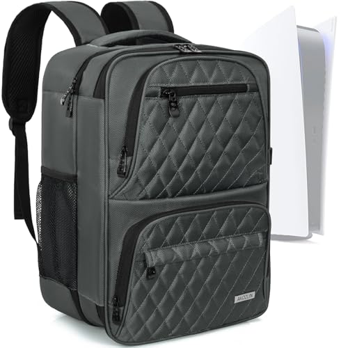 AKOZLIN Travel Gaming Console Backpack Compatible with Play Stantion 5 4 PS5 Pro/PS4/PS4 Pro/PS4 Slim/Xbox One X S With Pockets for Accessories [Video Game] - Image 1