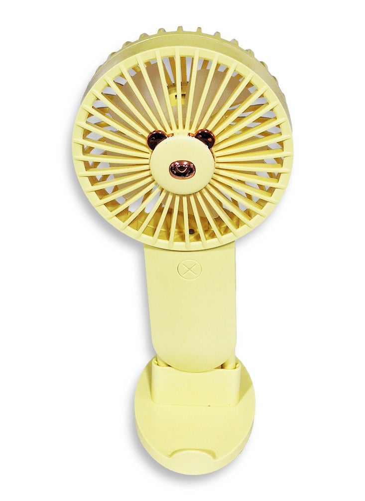 Generic - Mini handheld fan, Cute design , small size and easy to carry by hand or put in bag, equipped with USB rechargeable battery, on/off button, multiple air speeds, nice gift for kids - Image 1