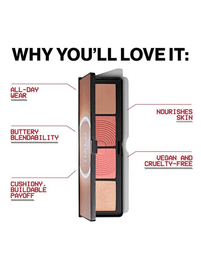 SmashBox Smashbox Halo Sculpt + Glow Face Palette | Vitamin E, Long Lasting, Contour + Highlighter, 0.55 Ounce, Back To Cali  - Image 5