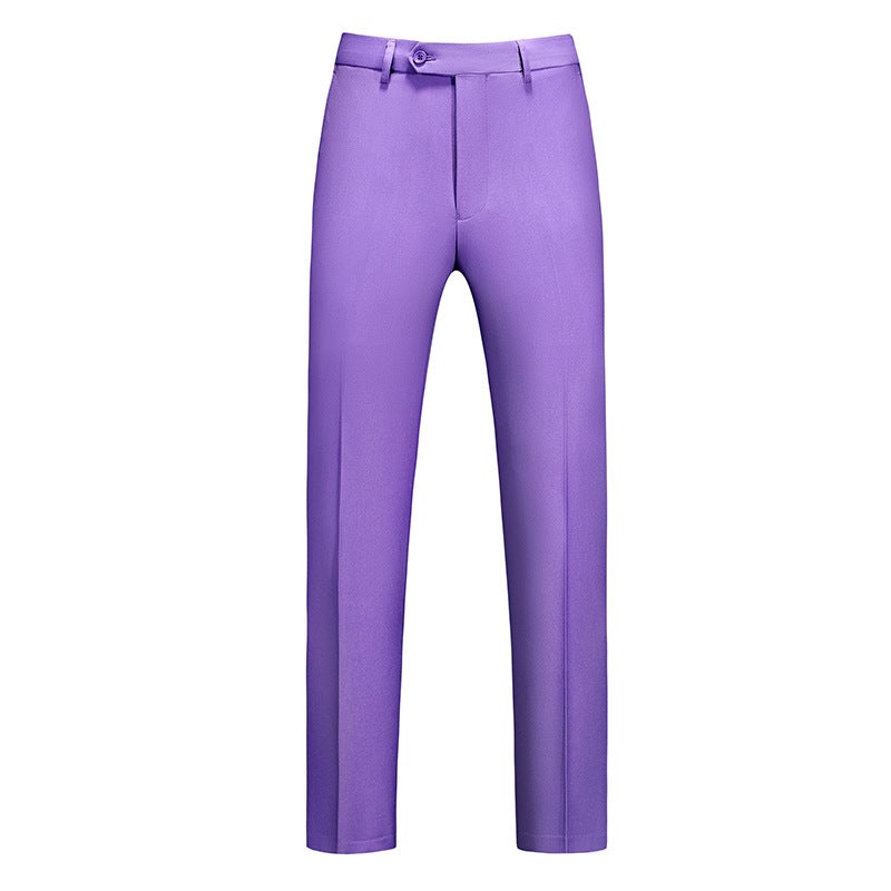 Trousers Men'S Work Clothes 2024 Four Seasons Slim Fit Trousers Fashion 19 Color Pants Groom'S Best Man Dress Men - Image 1