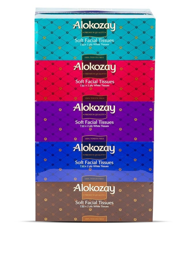 الكوزي مناديل الوجه 130 منديل طبقتين، عبوة من 5 قطع - Image 4