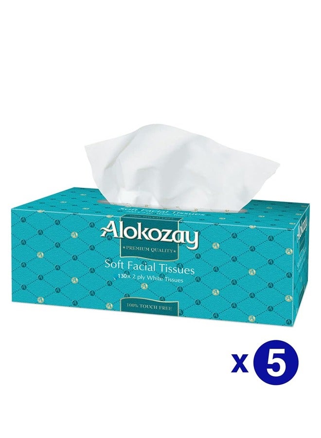 الكوزي مناديل الوجه 130 منديل طبقتين، عبوة من 5 قطع - Image 5