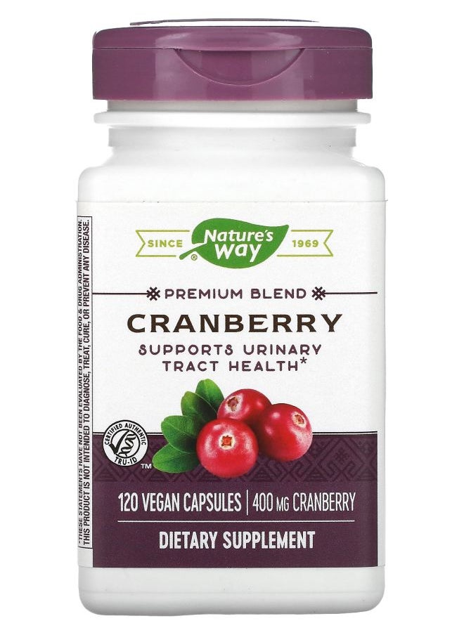 Nature's Cranberry 400 mg 120 Vegan Capsules 