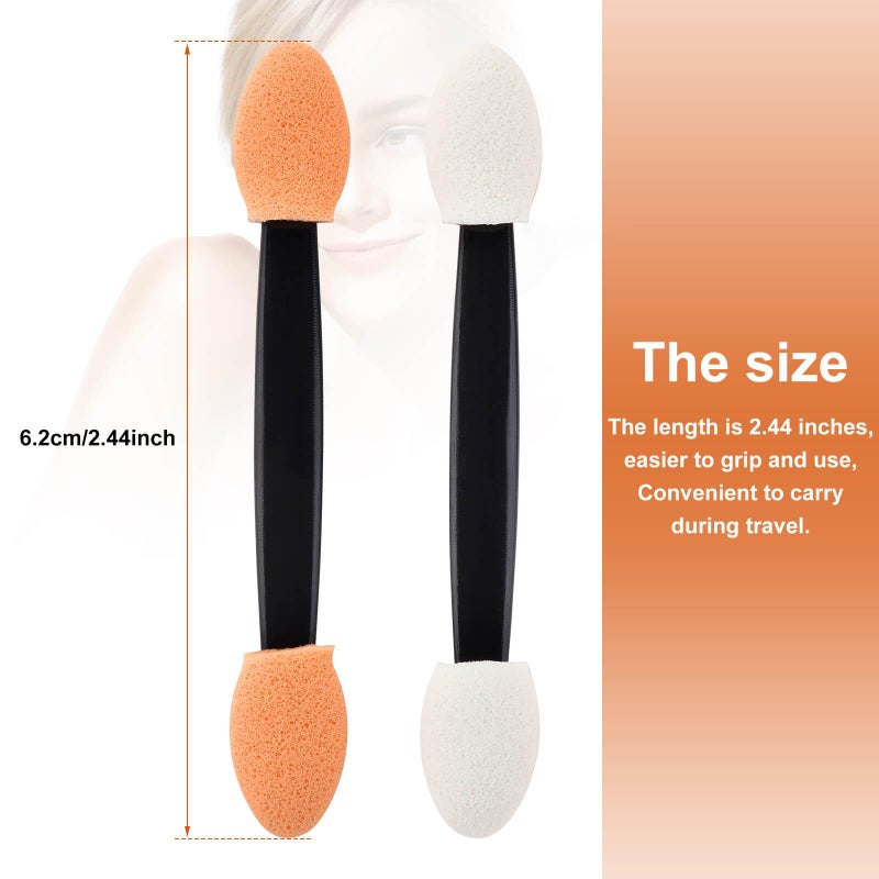 Cakvank 300PCS Disposable Eyeshadow Applicators, Dual Sides Eyeshadow Brushes Applicator, Eye Makeup Sponge Applicators - Image 2