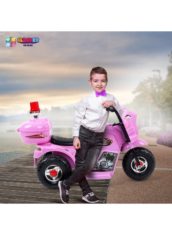 ALBADER Children'S Electric Motorcycle, Can Ride On Tricycles For Boys And Girls, Small Size Motorcycle, Ride On Bike, 6V Battery, Police Lights And Sounds, Suitable For 2-5 Years Old - Image 5