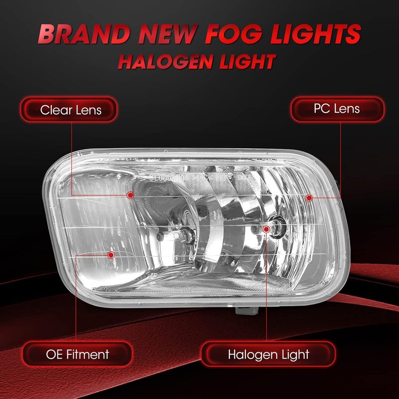 WEZEMLIGHT Fog Lights Assembly Replacement for Dodge RAM 1500 2500 3500 (2009-2018) with H10 12V 42W Halogen Bulbs - 1 Pair - Image 3