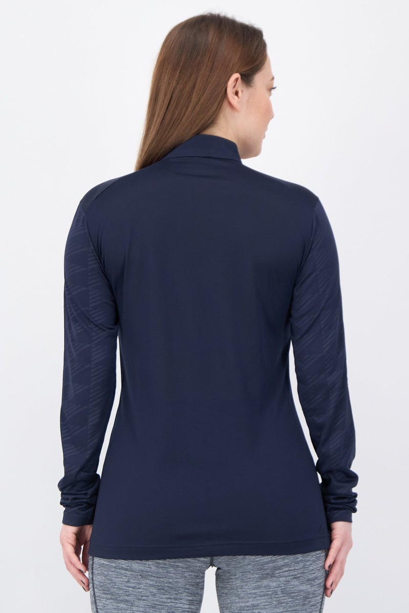 Adidas Terrex Women Slim Fit Long Sleeve Hiking Top, Navy - Image 4