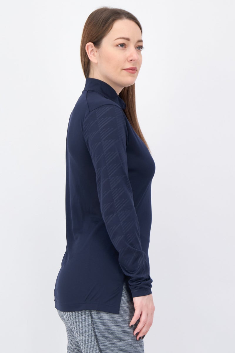 Adidas Terrex Women Slim Fit Long Sleeve Hiking Top, Navy - Image 2