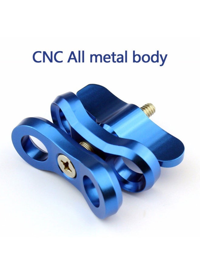Suitable For Gopro11 Diving Photography Butterfly Clip Small Ant Mountain Dog Camera CNC Metal Light Bulb Clip-Color:Blue - Image 1