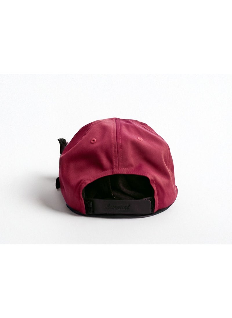 Generic Red Baseball Cap Stylish Embroidered Hat  - Image 4
