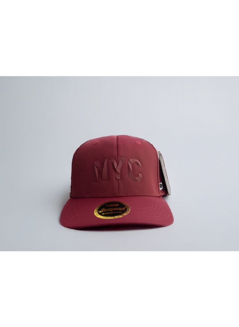 Generic Red Baseball Cap Stylish Embroidered Hat  - Image 1