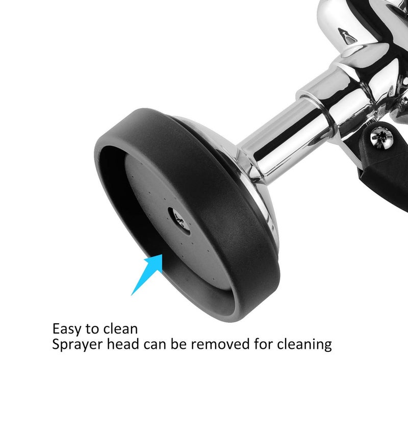CWM Pre Rinse Sprayer Commercial Sink Faucet Spray Valve Chrome Finished (Black) - Image 4