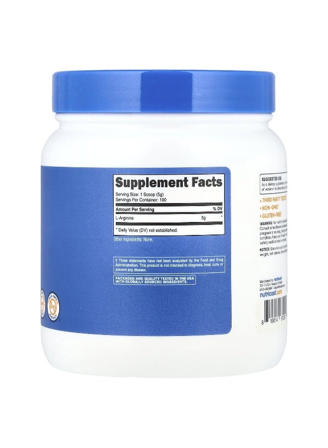 Nutricost Nutricost, L-Arginine, Unflavored, 17.9 oz (500 g) - Image 2