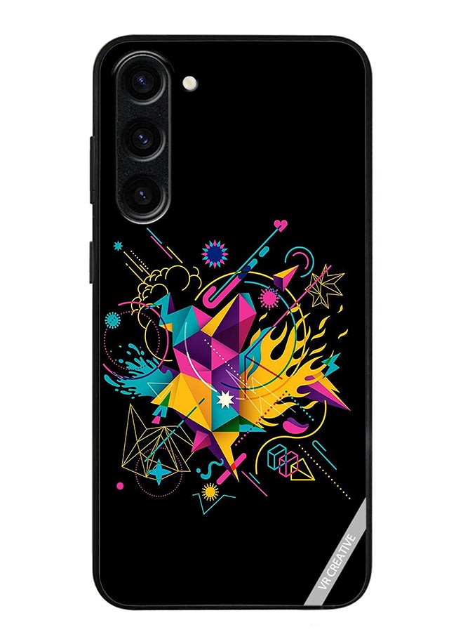 VR CREATIVE Protective Case Cover For Samsung Galaxy S23 FE Art Design Multicolour - Image 1