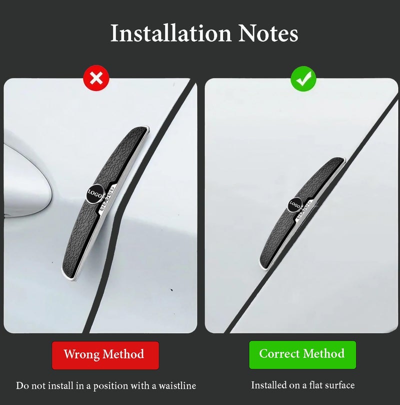 BRAINLE Latest Car Door Accessories All Rubber Corner Edge Guard Handle Protector Scratch Protection Car Exterior for Seltos, Sonet, Carens, Carnival, EV6, EV9, Clavis - Image 3