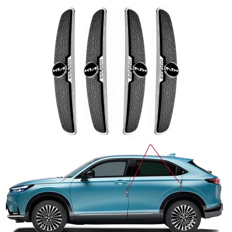 BRAINLE Latest Car Door Accessories All Rubber Corner Edge Guard Handle Protector Scratch Protection Car Exterior for Seltos, Sonet, Carens, Carnival, EV6, EV9, Clavis - Image 1