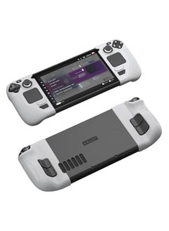 JSAUX Silicone Grip Protection Case Compatible for Steam Deck, Steam Deck Grip, Steam Deck GripSkin, GripArmor Silicone Sleeve Set (one Left and one Right) - GP0016 Grey  - Image 1