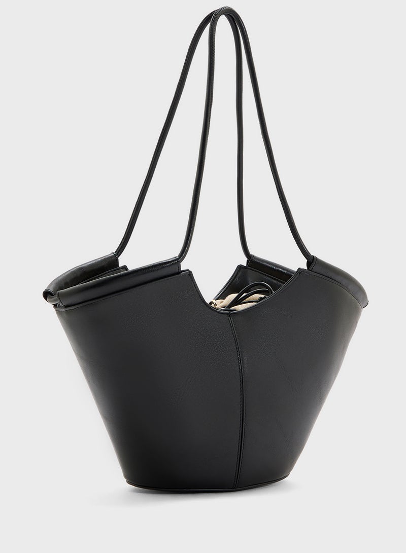 MANGO Mini Shopper-Style Shoulder Bag  - Image 3