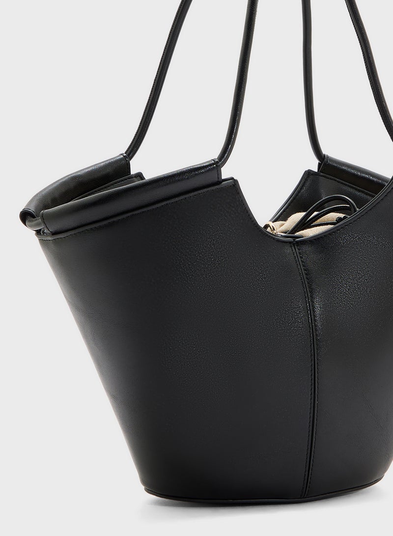 MANGO Mini Shopper-Style Shoulder Bag  - Image 4