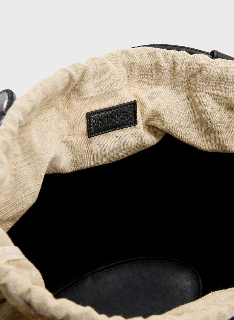 MANGO Mini Shopper-Style Shoulder Bag  - Image 5