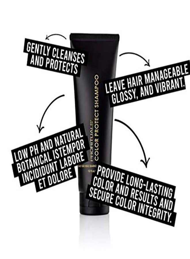 Prorituals Color Protect Shampoo and Conditioner Set Color Protecting For All Hair Types, with Coconut Oil to Repair Damaged Dry Hair, for Women and Men, 12 Oz Each Dual Pack - Image 4