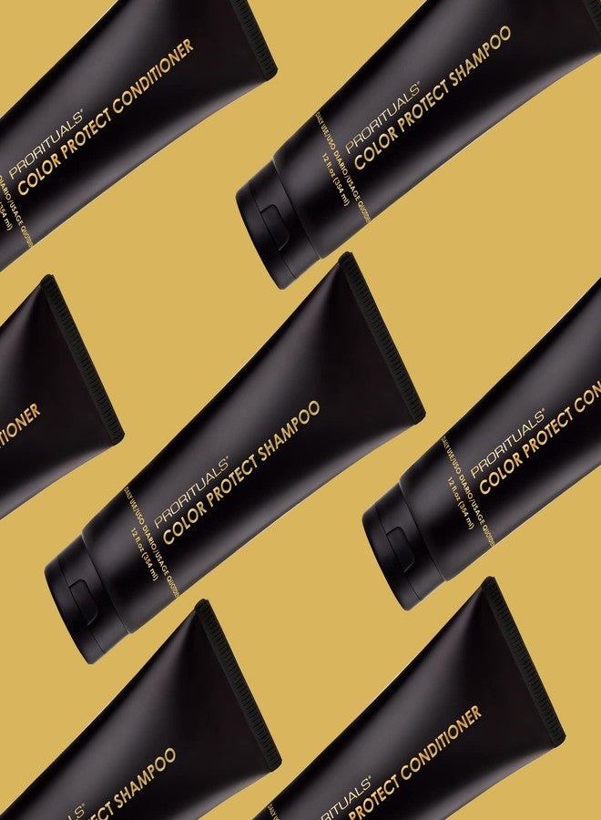 Prorituals Color Protect Shampoo and Conditioner Set Color Protecting For All Hair Types, with Coconut Oil to Repair Damaged Dry Hair, for Women and Men, 12 Oz Each Dual Pack - Image 3