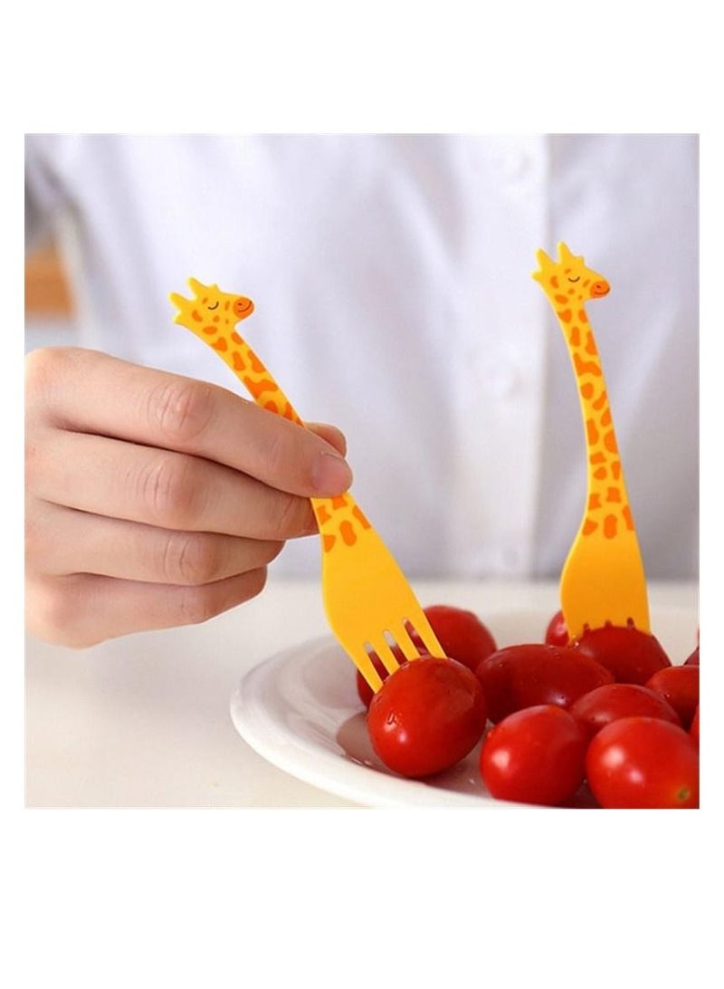 Highland 12 -Piece Giraffe Theme Kid's  Fork Cutlery Set - Image 4