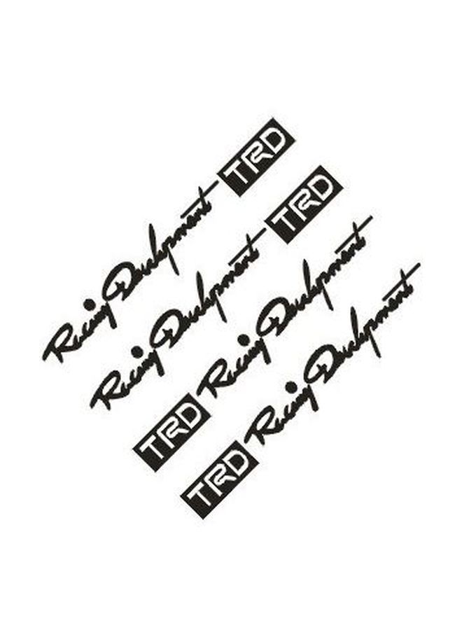 نيبمينينت طقم ملصقات لمقبض السيارة بتصميم حروف مكون من 4 قطع - Image 1