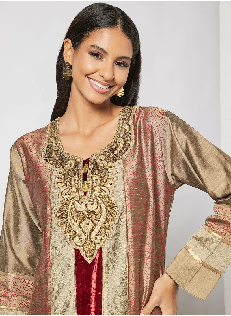 HANA & SARA All Over Print Jalabiya