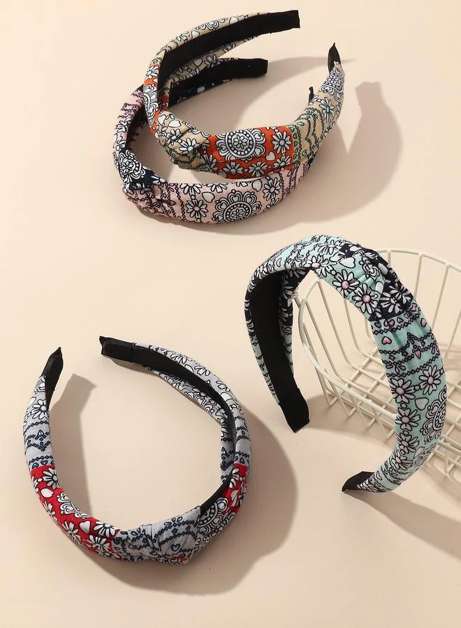 Take Two Set of 4 - Printed Knot Headband