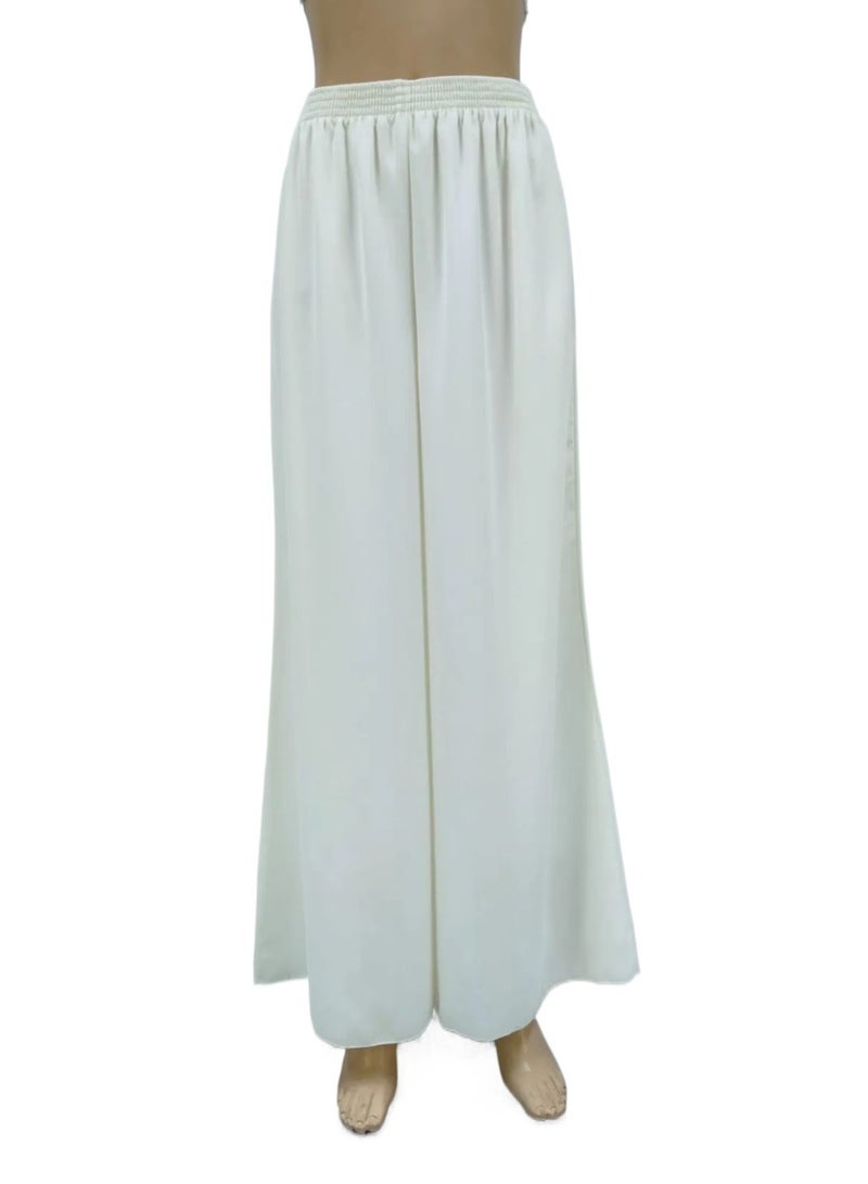 Dee's Fashion Wide Leg Chiffon Palazzo Pants with Elastic Waistband, Flowy Design & Divider Skirt for Women – Comfortable and Stylish  - Image 1