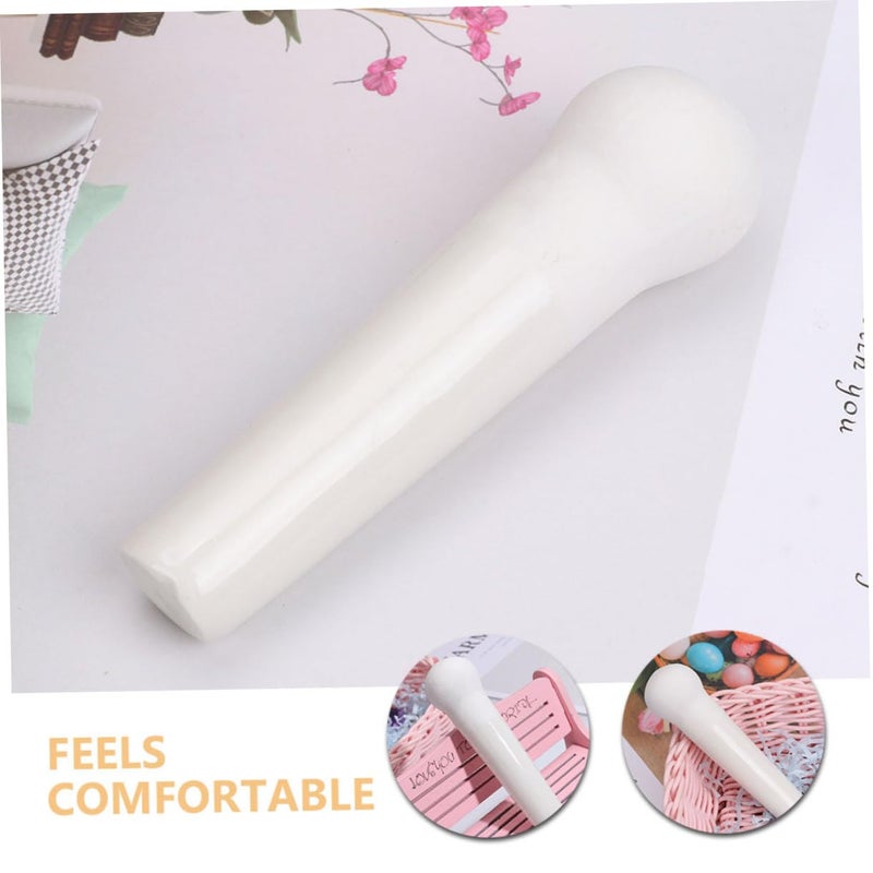 2Pcs Ceramic Garlic Press Manual Grinder for Ginger and Spices Efficient Mashing Ergonomic Design - Image 5