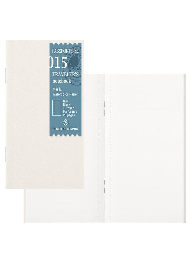 Designphil Travelers Company Traveler's Notebook Refill, Watercolor Paper, Pack of 2, Passport Size 14406006 - Image 1