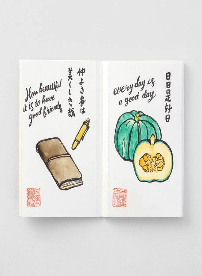 Designphil Travelers Company Traveler's Notebook Refill, Watercolor Paper, Pack of 2, Passport Size 14406006 - Image 2
