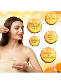 Herblov Turmeric Serum For Face & Body All Natural Turmeric Skin Brightening Serum For Spots Turmeric Facial Repair Serum Cleanses Skin Fights Acne Pure Turmeric Oil Skincare For All Skin Types  - Image 2