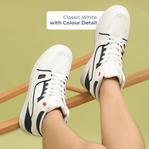 YOHO Cherry Top Women’s Attractive High-Top Dual-Tone Sneakers | Mystery Blue - UK 6 - Image 3