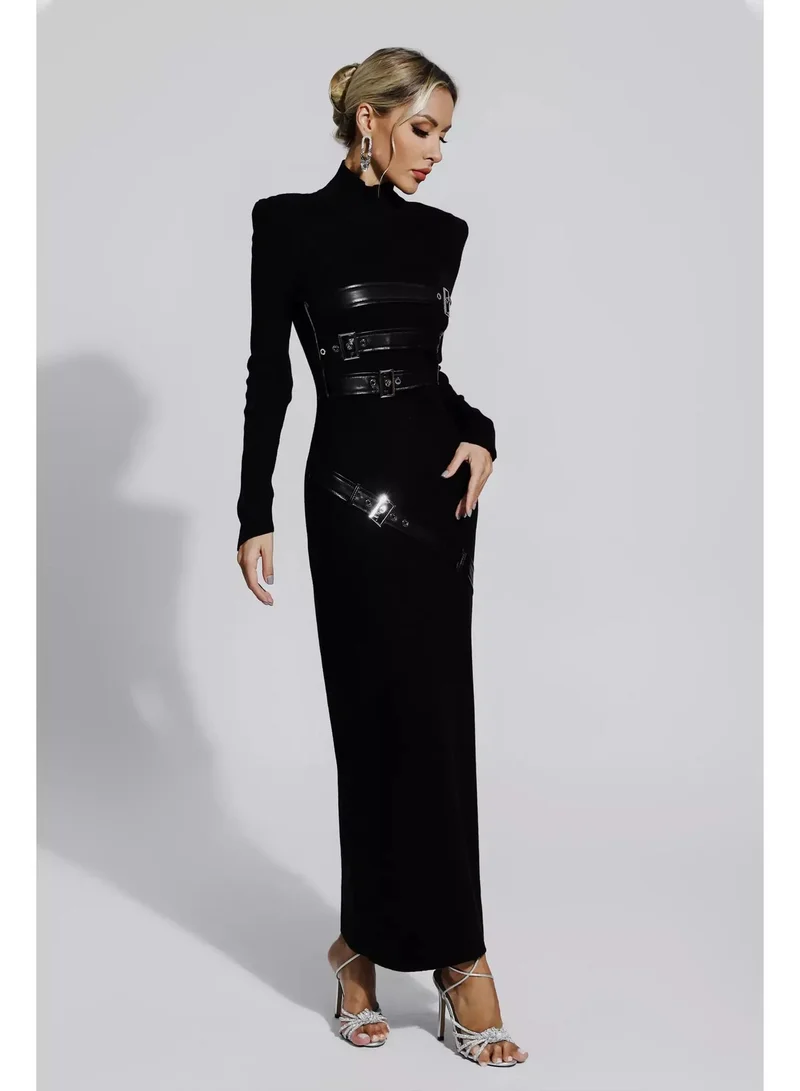 Catchall  Zenith PU Maxi Dress for Women | Best Price UAE