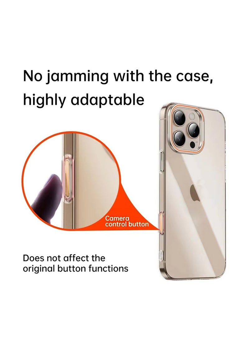 دبليو تيك ابل ايفون 16/16 بلس/16 برو/16 برو ماكس زر التقاط التحكم في الكاميرا، زر التقاط التحكم في الكاميرا الحساسة، حماية زر التحكم في الكاميرا - تيتانيوم الصحراء - Image 3