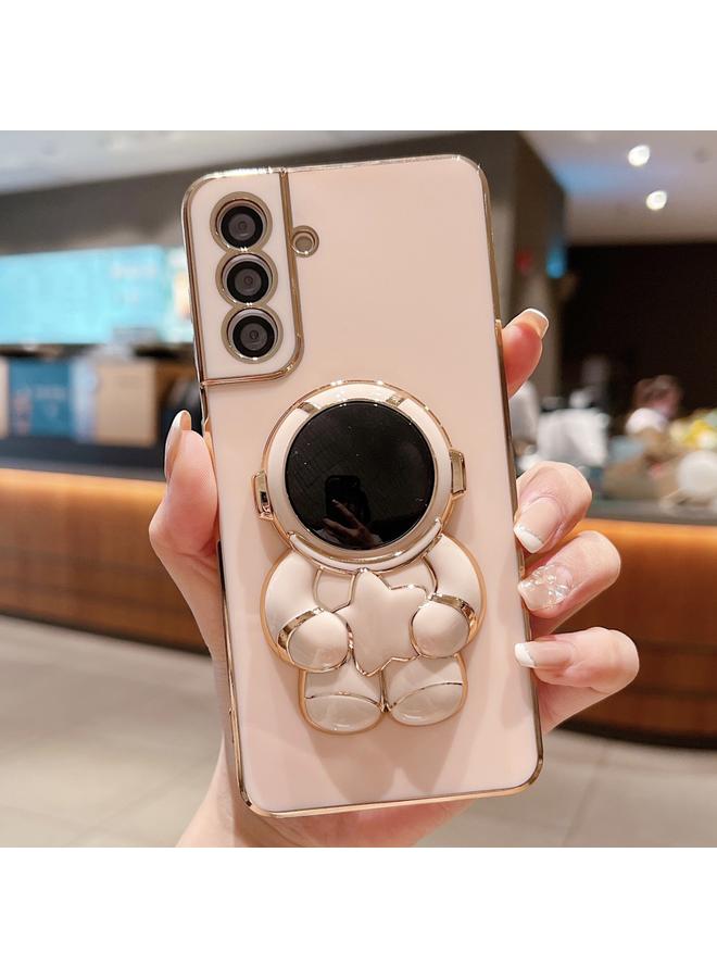 erorex Case For Samsung Galaxy A35 5G Embrace Stars Electroplating Astronaut Holder Phone Case - Image 1