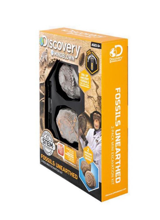 Discovery - Mindblown Stem Fossils Unearthed 2-Pack Mini Excavation Kit - Image 1