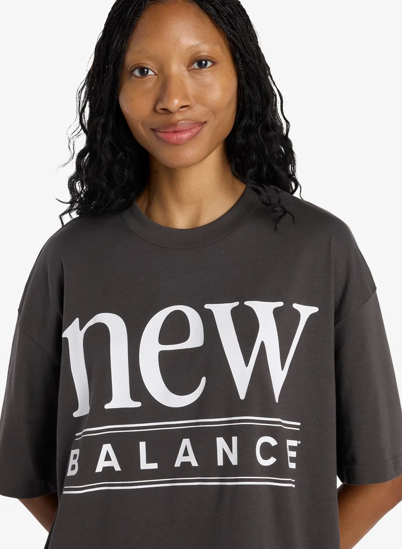 New Balance  Reimagined Oversized T-Shirt for Women | Best Price UAE