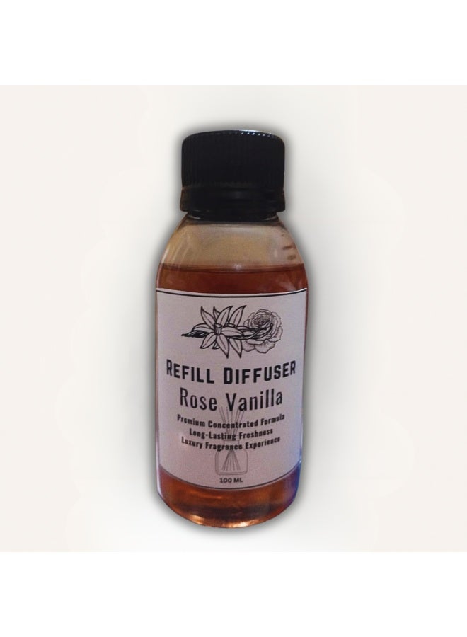 Luxury Rose Vanilla Diffuser Refill - Reed Diffusers - Room & Car Air Freshener with Long- Lasting Concentrated Fragrance - Image 3