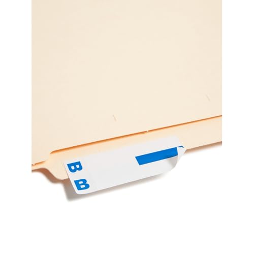 Smead AlphaZ NCC Color-Coded Label, B&O, Label Sheet, Dark Blue, 100 per Pack (67153) - Image 2