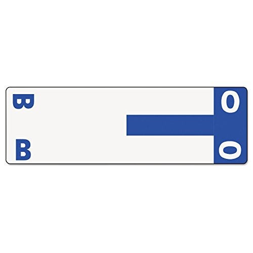 Smead AlphaZ NCC Color-Coded Label, B&O, Label Sheet, Dark Blue, 100 per Pack (67153) - Image 1