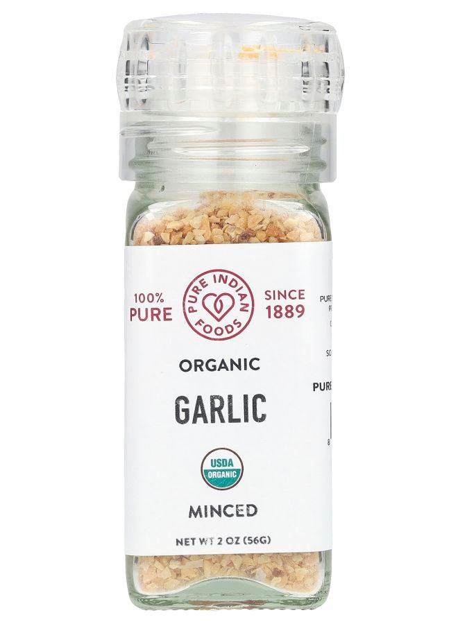 Pure Indian Foods Organic Garlic Minced 2 oz (56 g)