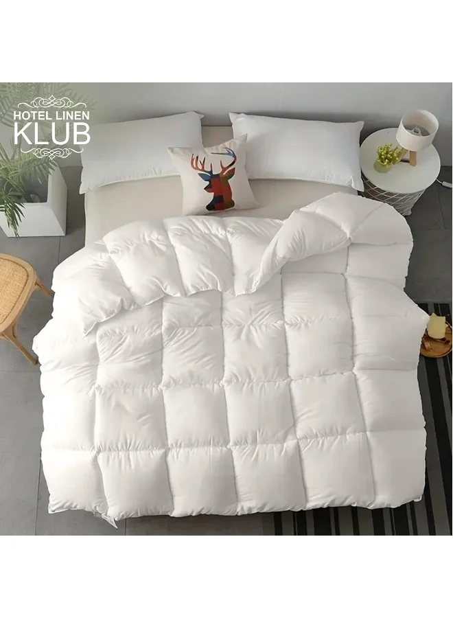 Hotel Linen Klub Hotel Linen Klub Luxury Duck Down Feather Duvet – Crafted with 100% Cotton Down Alternative Fabric and Natural Duck Down Fill for Superior Comfort, Warmth, and Breathability-Size: Single (160 x 220cm)