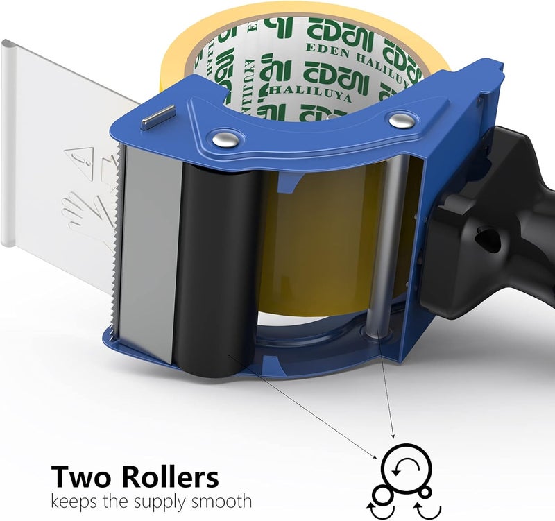 Prosun Fast Reload 3 Inch Wide Large Tape Gun Dispenser Packing Packaging Sealing Cutter (TG04-BLU) - Image 5